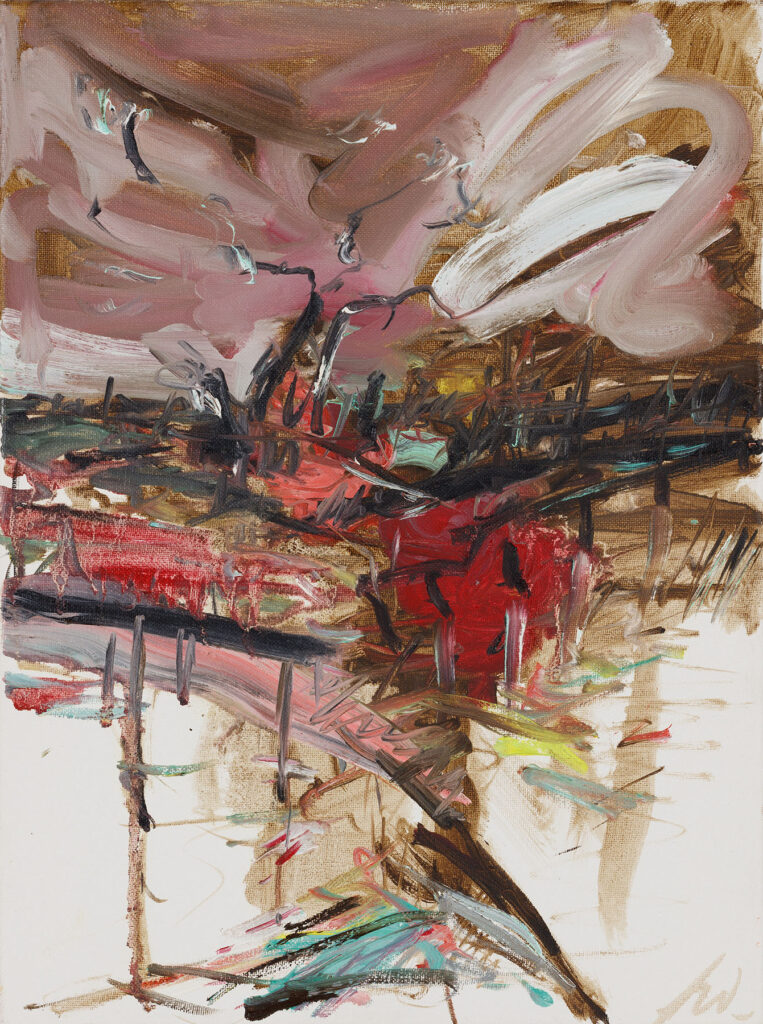 laut und stürmisch 40x30cmÖl auf Leinwand2019