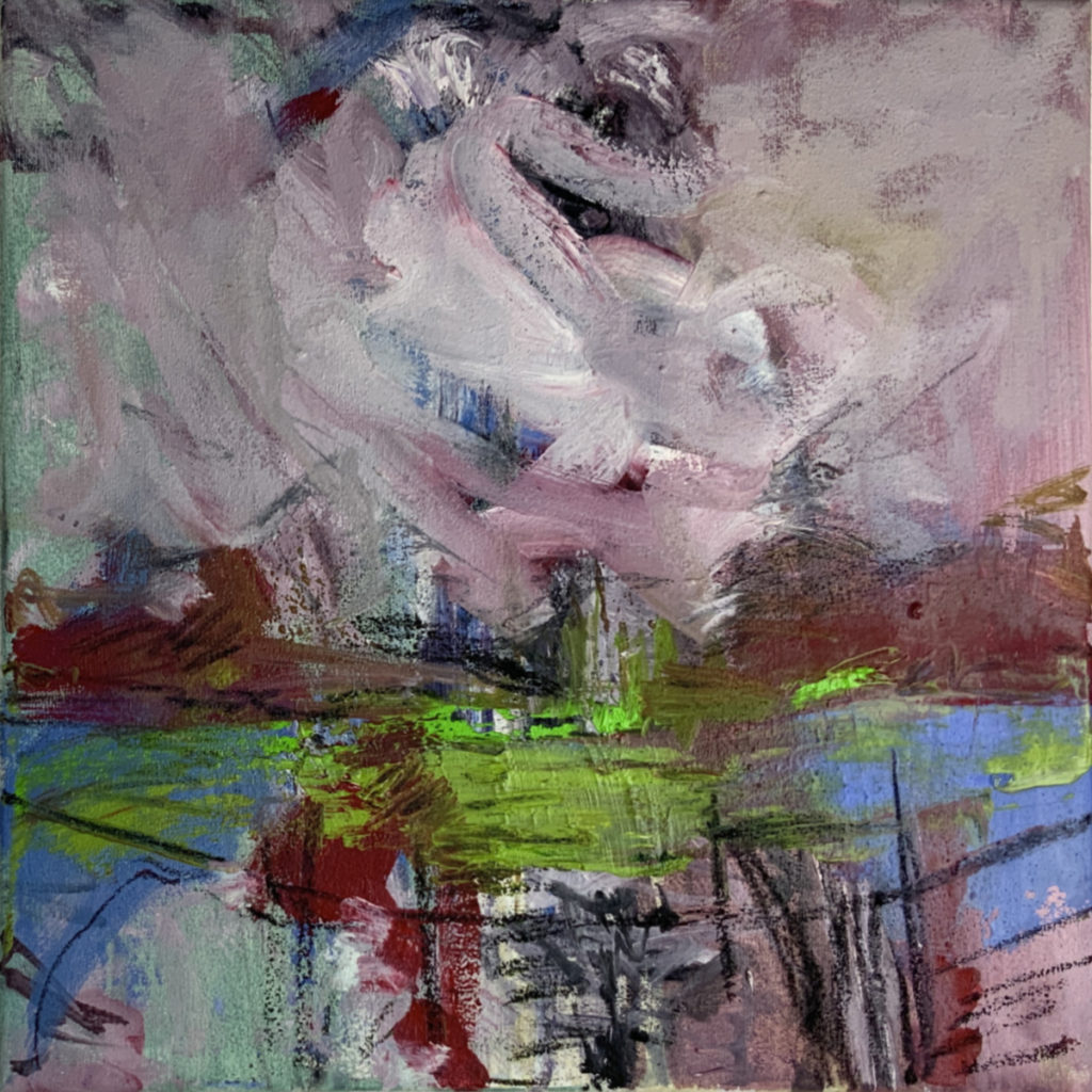 Aufbruch30x30cmÖl auf Leinwand2021