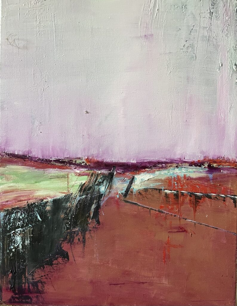 Erdbeerhimmel 40x30cm Öl auf Leinwand 2022