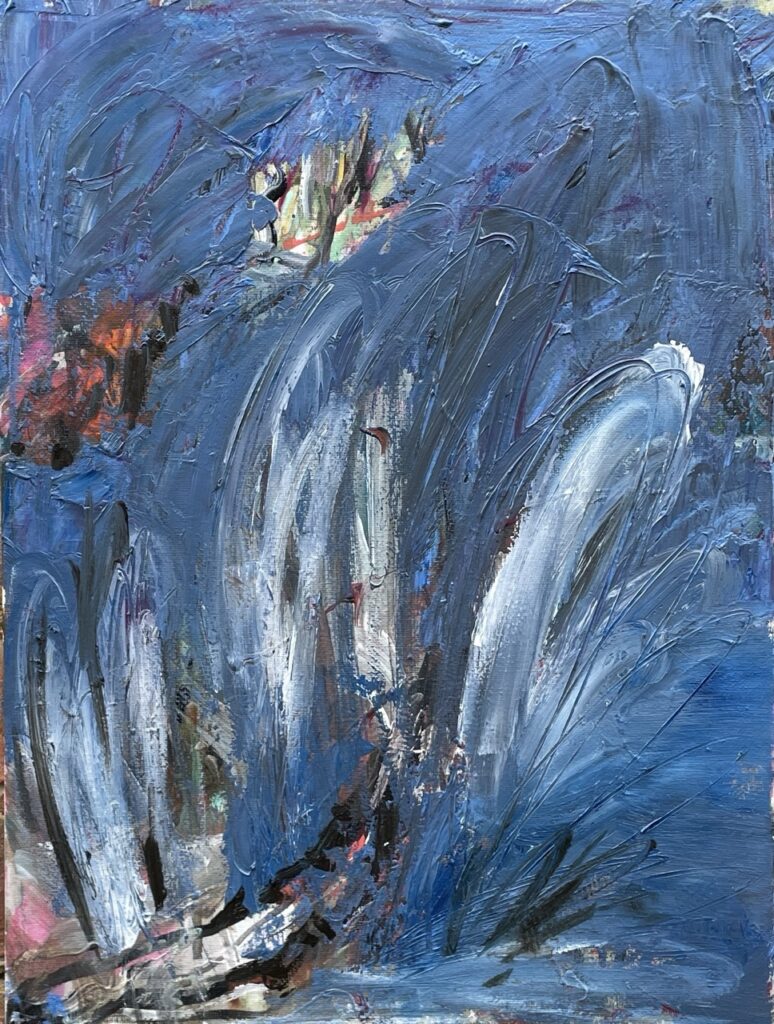 ins Blaue 40x30cm 16x12inch 9/2023