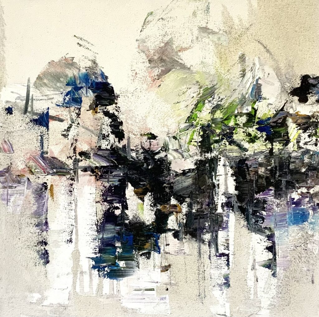 Wald 40x40cm Öl auf Leinwand 2021