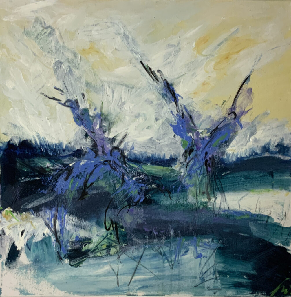 Königsblau50x 50cmÖl auf Leinwand2020