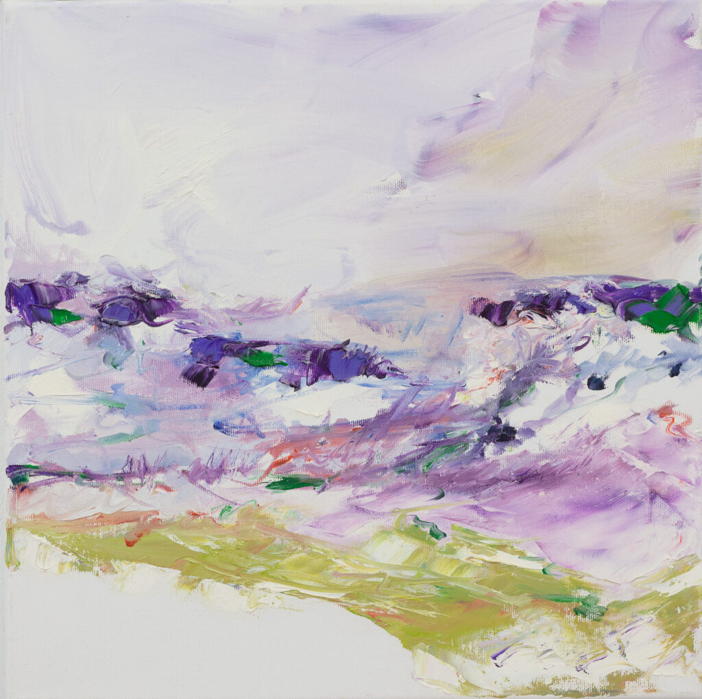 lautlos40x40cmÖl auf Leinwand2018