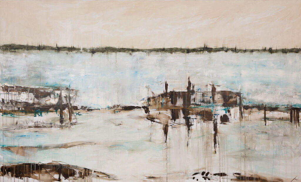 Land unter230x390cmÖl auf Leinwand2019