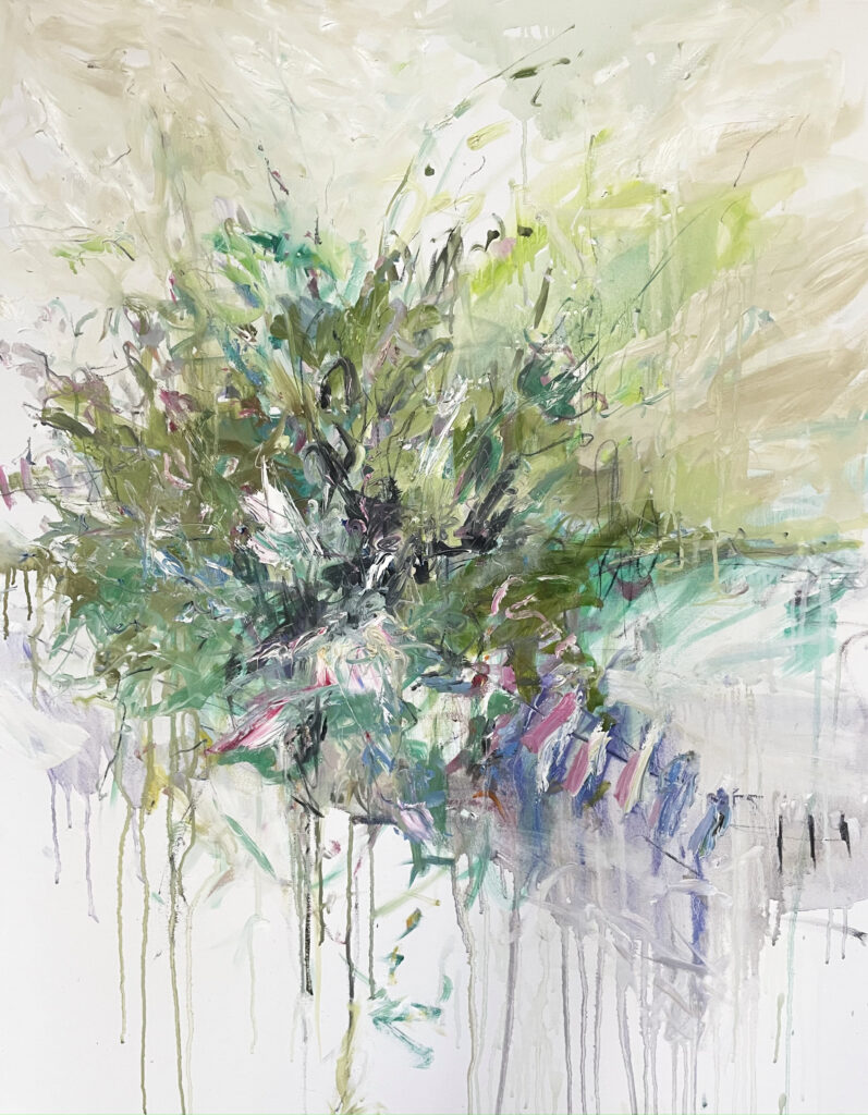 Es grünt 100x80cmÖl auf Leinwand2022