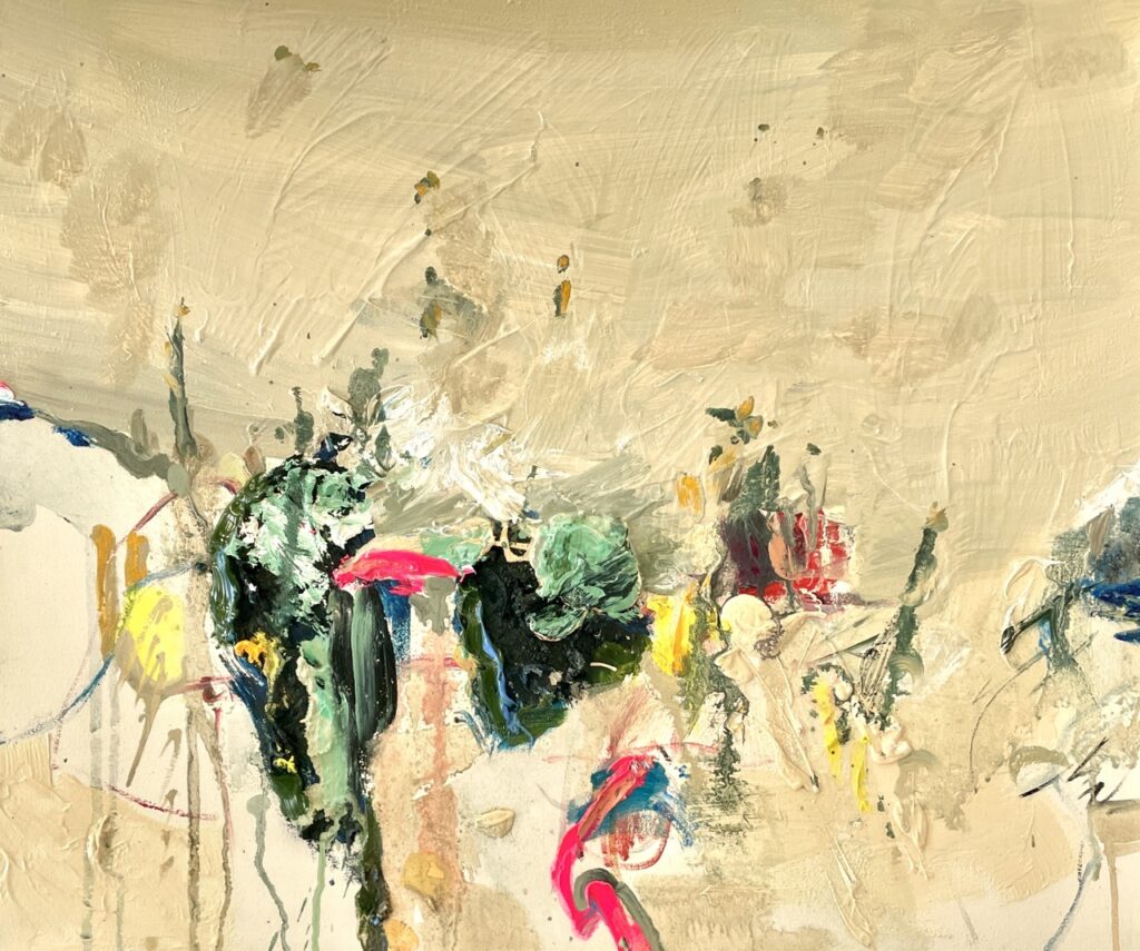 Schnucken50x60cmÖl auf Leinwand2023