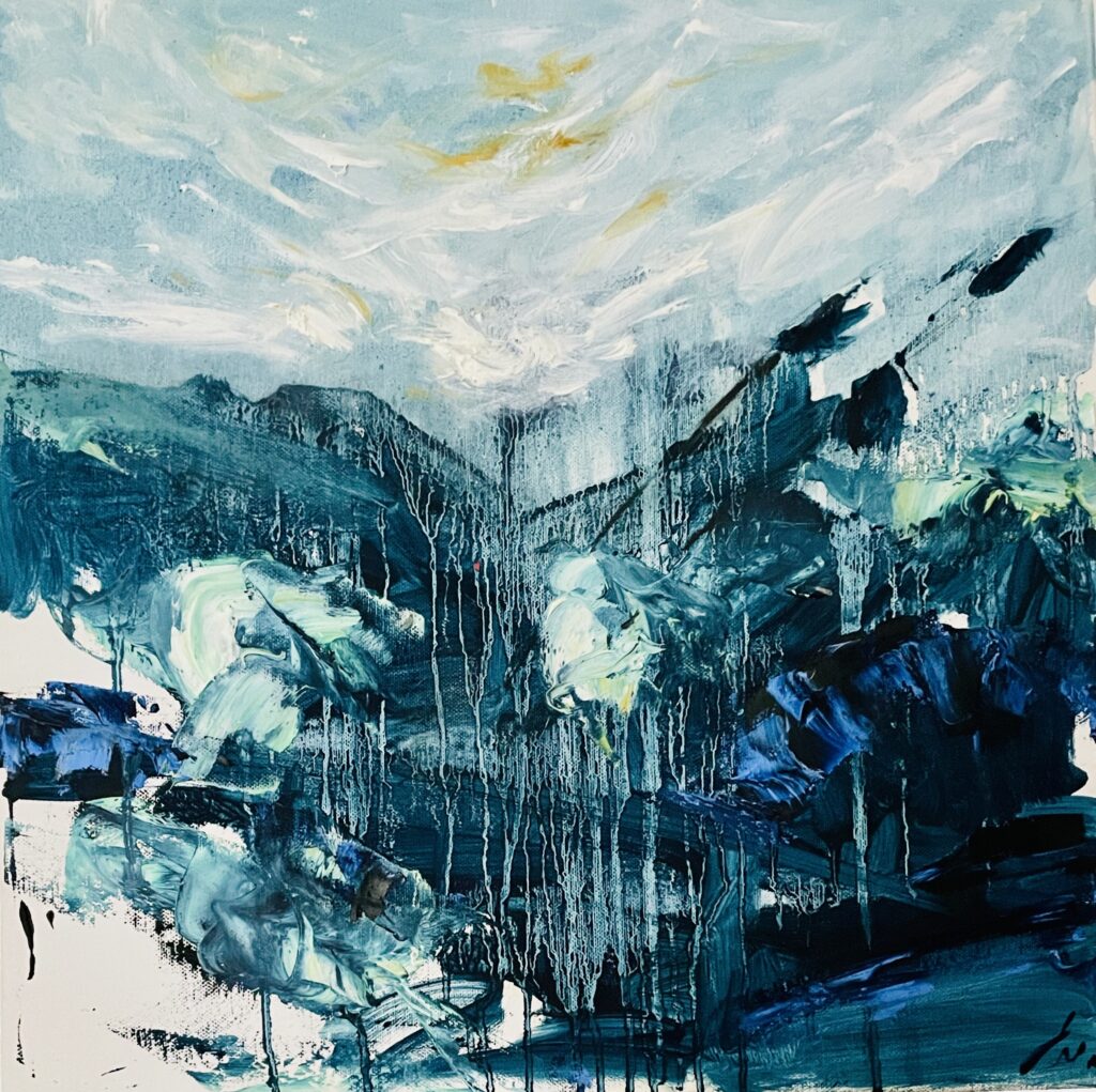 Blauer Morgen 50x50cm 2019