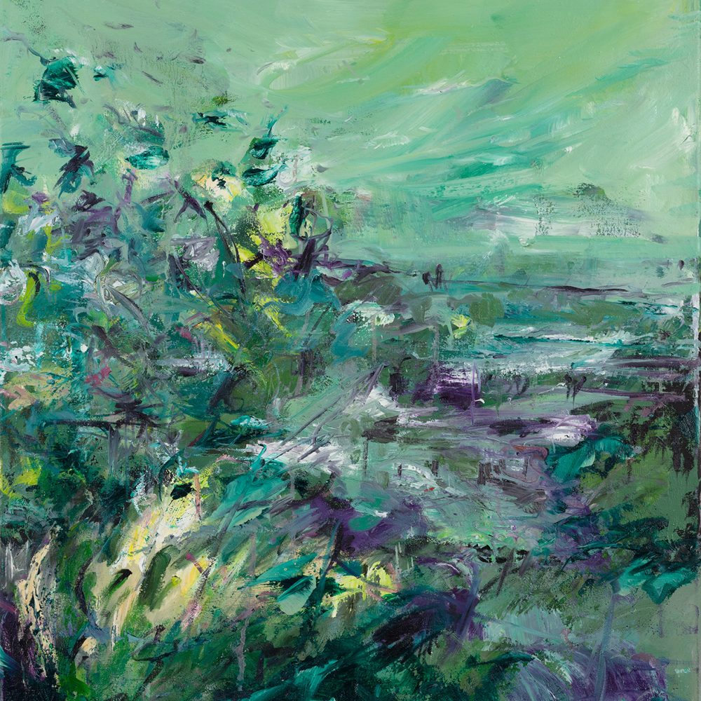 Immergrün90x70cmÖl auf Leinwand2020